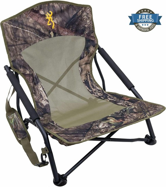 Folding Chair Camo Hunting Chair Compact Carry Bag Camping Terrain Steel Frame eBay