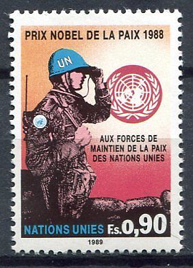 19607) UNITED NATIONS (Geneve) 1989 MNH** Nuovi** UNO Peace.