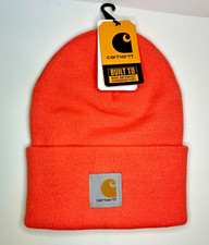 Image of BNWT UNISEX CARHARTT | CORAL GLOW | ONE SIZE | KNIT CUFFED BEANIE | HAT A18-Q48