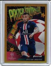 2019 20 Topps Finest UEFA Kylian Mbappe GOLD REFRACTOR #2/50 PRIZED FOOTBALLERS