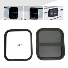 Universal Vertical Sliding Windows RV Window For Cargo Trailer Camper 14"Wx16"H