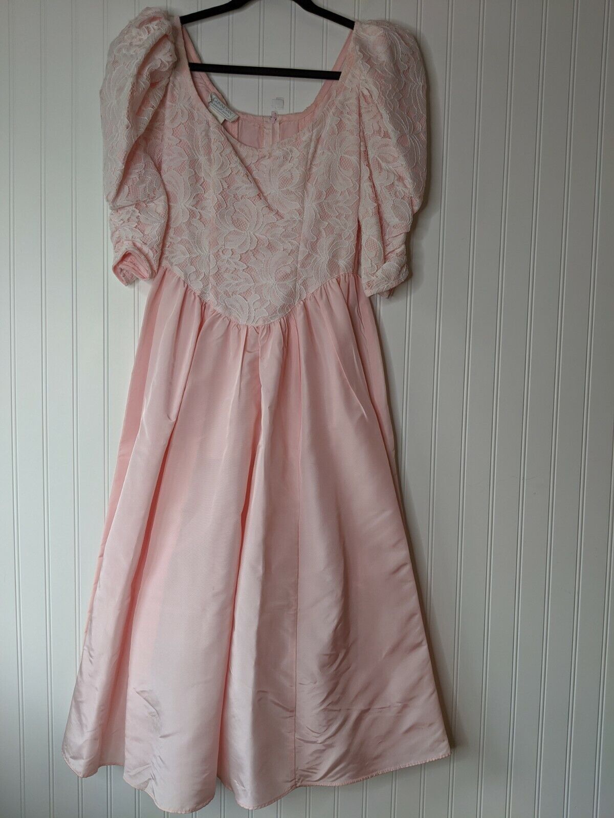 Vintage Gunne Sax Jessica Mcclintock Pink Puff Sl… - image 1