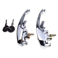 For 1968-1979 Vw Bug Outer Door Handle Set Front Left Right Wkeys Keyed Alike For 1968-1979 Vw Bug Outer Door Handle Set Front Left Right Wkeys Keyed Alike