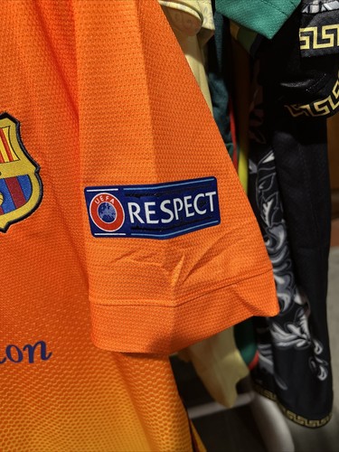 Rare Messi #10 2012/2013 Barcelona Away Jersey Soccer football Badges NEW Large - Picture 4 of 9