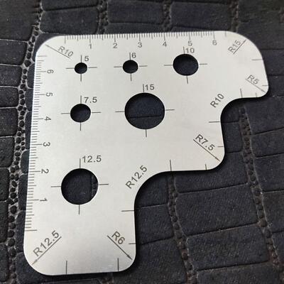 Leathercraft Drawing Lineal Angle Rounded Corner Template Circle Making Tool