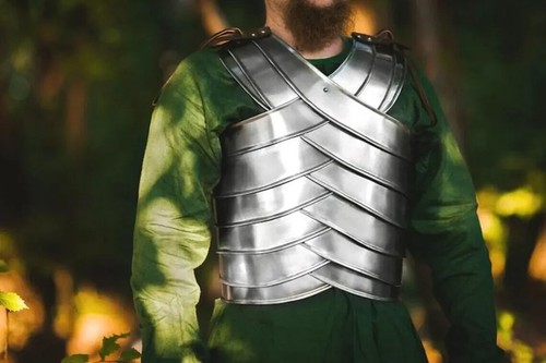 Second Age Elves Full Armor Set – LARP Cuirass, Bracers, Leg Greaves, Shoulders - Picture 4 of 9