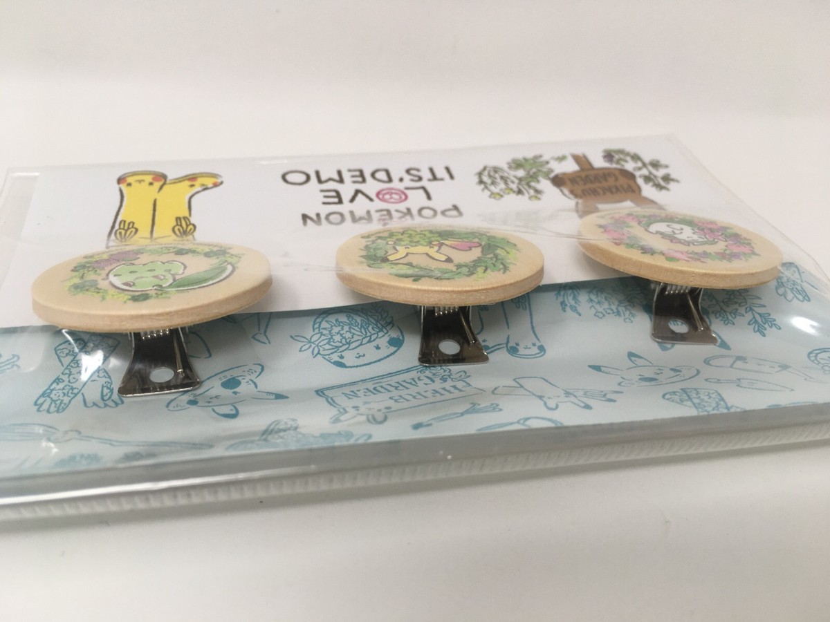 Pokemon Love Its' Demo Pikachu's Garden Plant Clip Tags Markers