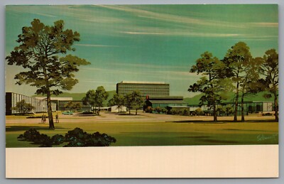 Corning NY Corning Glass Works Houghton Park Artist Rendering c1958 Postcard