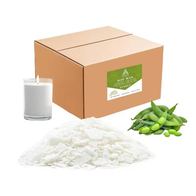 Kerzenherstellung Sojawachs 5 kg 100 % natürlich rein kein Ruß sauber brennendes Sojawachs UK