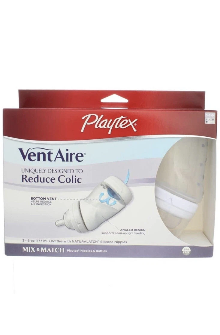 Playtex Baby VentAire Wide Bottle 3 9 oz 3 Pk Bottles With