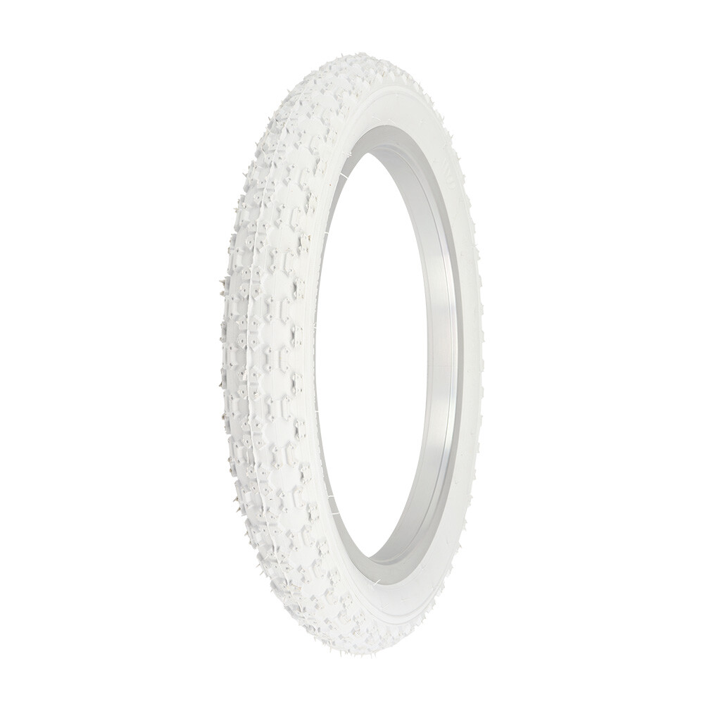 Bike Tire 16" x 2.125" P-104A White/White Sidewall
