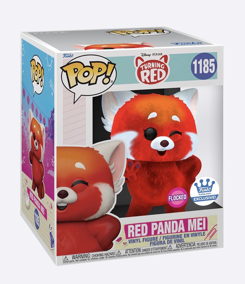 Funko Pop! Red Panda Mei Flocked 6” Funko Shop Exclusive In