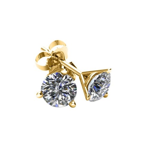 Boucles D'oreilles Pendantes Or Jaune 14K Avec Diamants 0.46 Carats - Neuf Sans Emballage