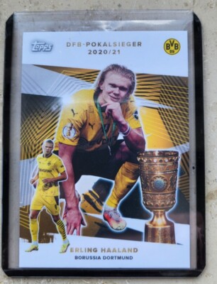 Borussia Dortmund Team Set 2021/22 - Erling Haaland - DFB-Pokalsieger - Topps