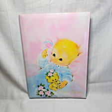 Vintage Baby's First Diary Growing Up Baby Book NEW Unused Milestone Gold 1950's