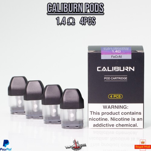 UWELL CALIBURN Pod Cartridge - Pack of 4 - 1.4 Ohm Pods
