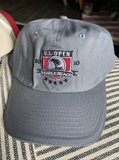 2010 us open pebble beach golf hat cap new old stock gray Blue clean one size