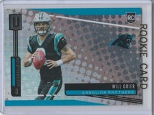 WILL GRIER ROOKIE CARD Football Carolina Panthers Panini Unparalleled RC