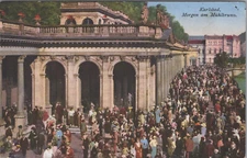 Postcard, Karlovy Vary, Morgen am Mühlbrunn (BM) 50744