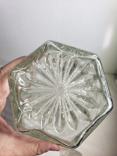 Bottiglia decanter vino vintage Anchor Hocking Wexford vetro cristallo con tappo - Foto 8 di 9