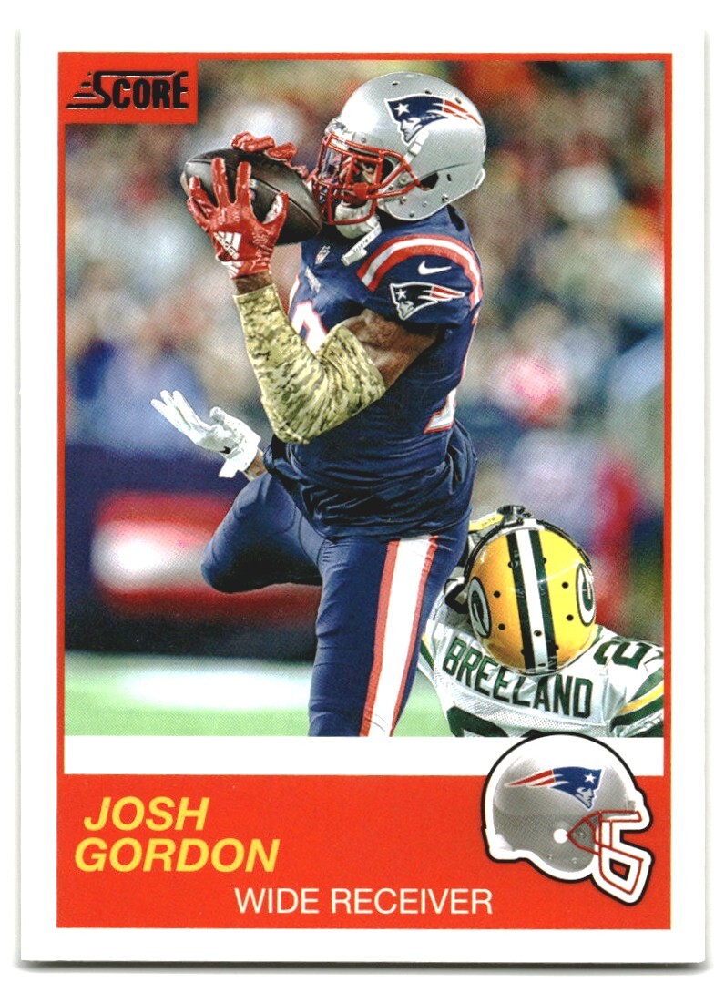 2019 Panini Score Josh Gordon #150 New England Patriots