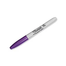 Sharpie Permanent Markers, Fine Point, Purple, 3-Pack Genuine Sharpie Brand