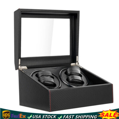 Automatic Rotation Watch Winder Box 4+6 Self Winding Display Box Storage Case