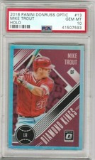 Mike Trout 2018 Donruss Optic Holo Prizm Diamond Kings PSA 10 Gem Mint *POP 14*