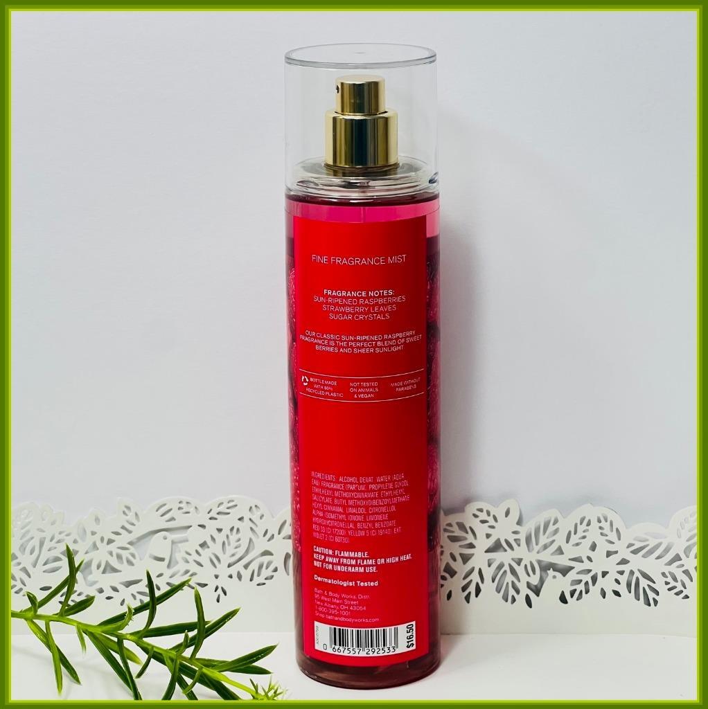 Bath Body Works SUN-RIPENED RASPBERRY Fine Fragrance Mist Body