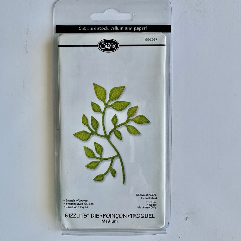 SIZZLITS Die - "Branch with Leaves" - (Medium) - NEW