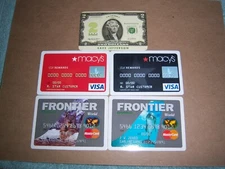 Macy's, Frontier Credit Cards & $2 Dollar Bill : ADS Single Playing Swap Cards