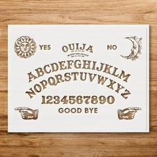 Ouija Board Mystical Wall Art Reusable Plastic Stencil - StencilAir