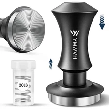Espresso Tamper 58.3mm with 20lb/30lbs Springs Tamper Black, Premium Barista ...