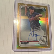 Topps Bowman Chrome Vaughn Grissom Gold Refractor Autograph #CPA-VG /50