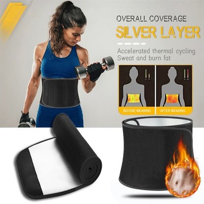 Waist Trimmer Belt Men Sweat Band Stomach Wrap, Waist Trainer for Women Workout