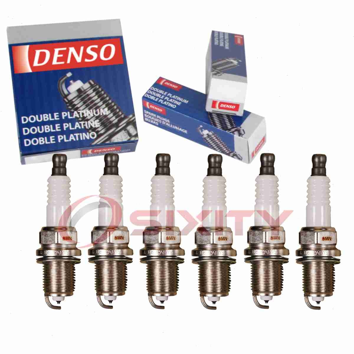6 pc Denso Platinum Long Life Spark Plugs for 2004-2008 Toyota Solara 3.3L zy
