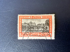 DANZIG 1938  &bdquo;Ansicht&ldquo;  1 Gulden Wz 5 MiNr. 297 gestempelt