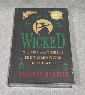 WICKED Gregory Maguire SIGNED Deluxe Hardcover Collector's Edition New Sealed