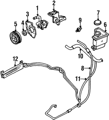 #ad Genuine Ford Pressure Hose 1S8Z 3A719 AA $57.78