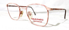 Emilio Parisi Prave Ep-37 Eyewear 50-18-135 New Pink White Marble Metal Frame
