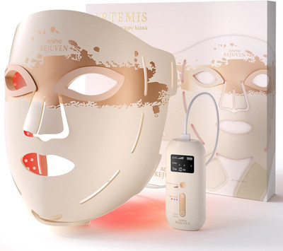 Maschera Viso LED Morbida in Silicone Copertura Completa Del Viso Con 324 LED E 