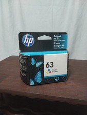 NEW HP 63 Tri-Color Standard Yield Ink Cartridge EXP 04/2022 SEALED