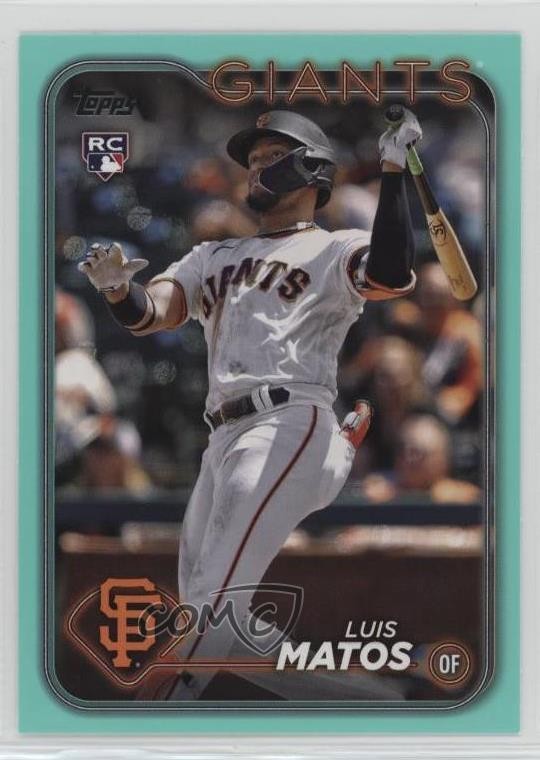 2024 Topps Series 1 Aqua Luis Matos #28 Rookie RC 16na