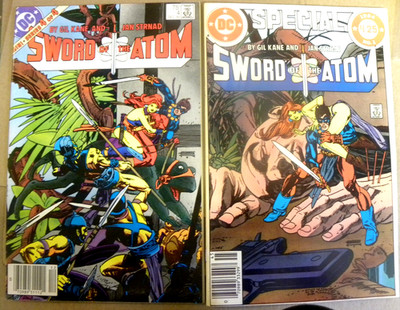 DC 1983 2 issues SWORD OF THE ATOM 4 & SPECIAL #1 Gil Kane  Jan Strnad qq