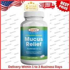 Mucus Relief Guaifenesin Caplets 400 Mg, Immediate Release Fast Acting - USA
