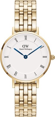 Daniel Wellington - PETITE Roman numerals 28 5-LINK G WHITE - Damenuhren
