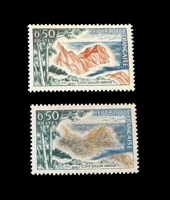 VARIETE RARE EN L’ÉTAT 1391YT**TOTALEMENT DEPOUILLEE NOIR DES ROCHERS+NORMAL - Photo 1/3