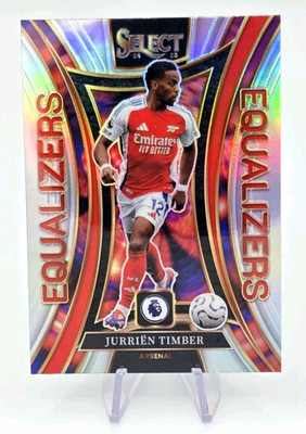 2024-25 Select Premier League - Jurrien Timber Equalizers #5 Silver Prizm
