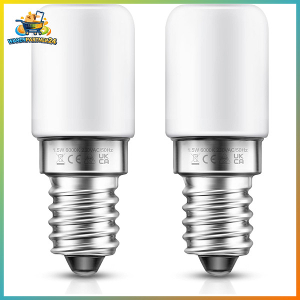 Led KüHlschranklampe E14 1,5W Warmweiß 2700K 135Lm 360° Abstrahlwinkel 2Er Pack-image