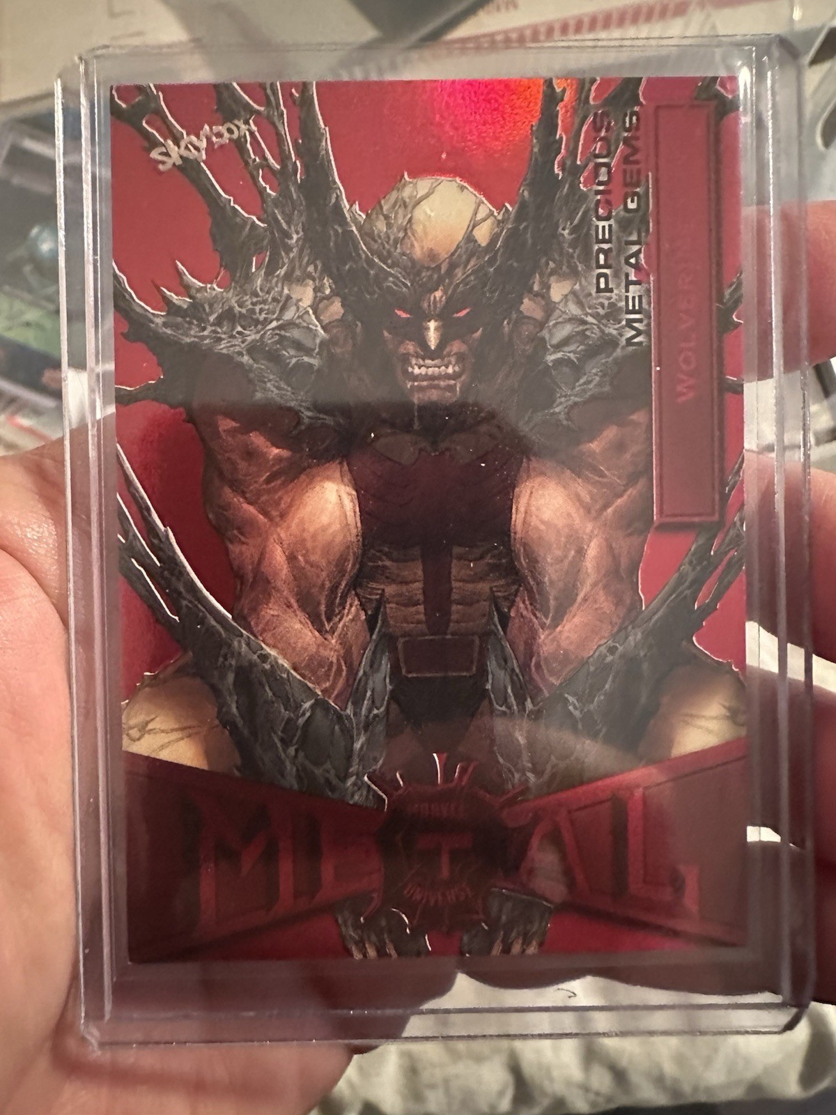 2021 Spider-man Marvel Metal Universe Wolverine Red PMG Precious Metal /100